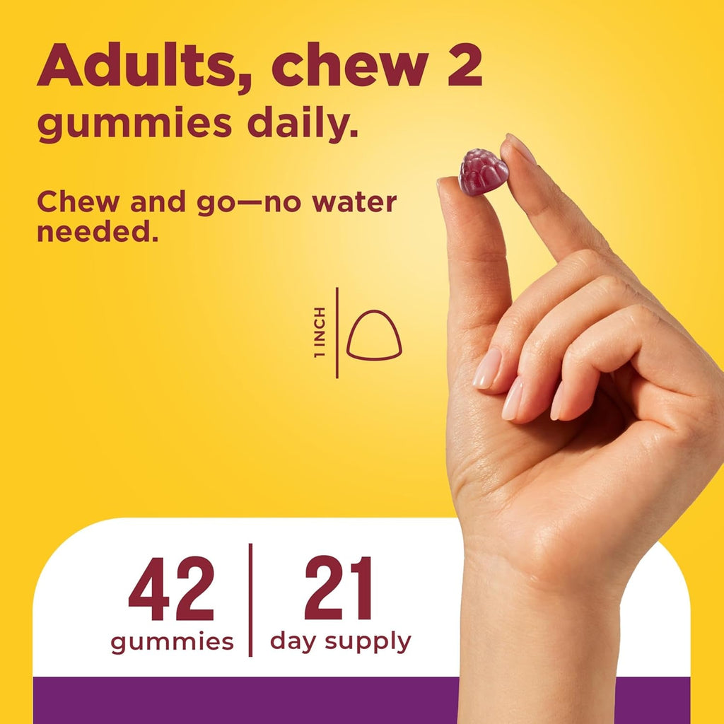 Nature Made Probiotics, Probiotics for Women and Men 8 Billion CFU per 2 Gummies, 42 Probiotic Gummies, 21 Day Supply