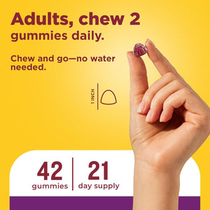 Nature Made Probiotics, Probiotics for Women and Men 8 Billion CFU per 2 Gummies, 42 Probiotic Gummies, 21 Day Supply