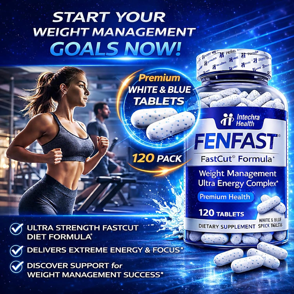 Diet Pills That Work for Weight Management & Appetite Suppressant Support + Powerful Energy - Best Thermogenic Diet Pills for Focus & Metabolism Support – 120 White Blue Tablets