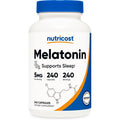 Nutricost Melatonin 5Mg, 240 Capsules - 5Mg per Serving, Non-Gmo, Gluten Free