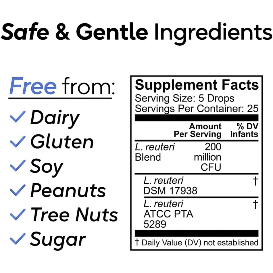 Biogaia Nurture & Grow for Toddlers | Ages 1+ | Liquid Probiotic | Allergen-Free | Triple-Benefit Probiotic for Kids | Digestive Health, Immune Support & Oral Health Protection | 25-Day Supply