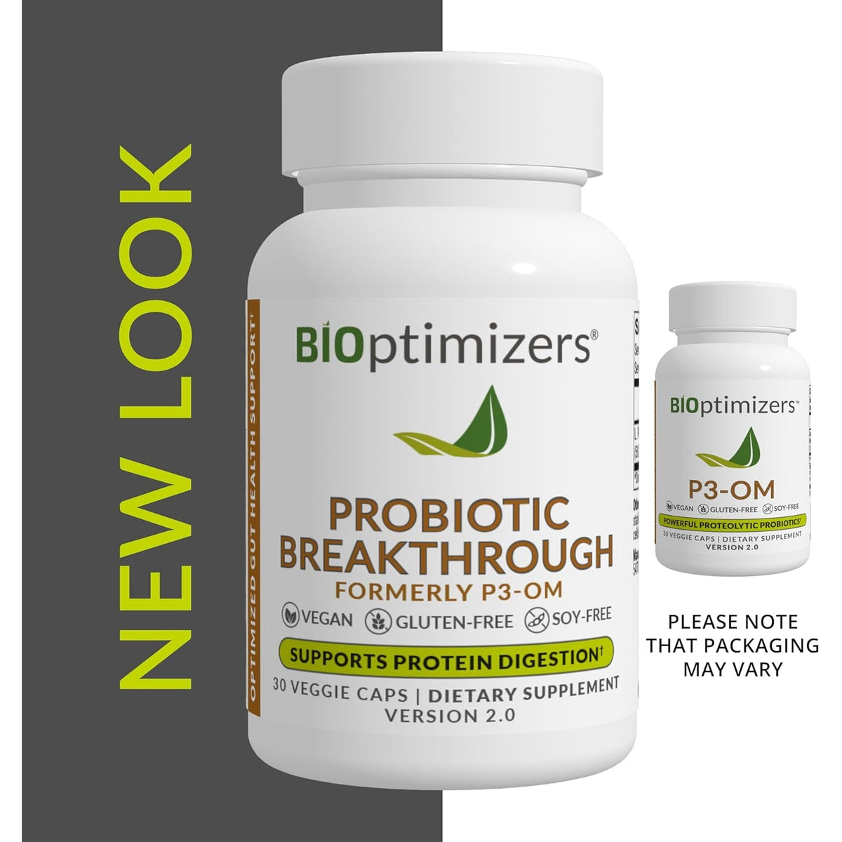 Bioptimizers Probiotic Breakthrough – Lactobacillus Plantarum OM Probiotics & Prebiotics Health Supplement for Gut, Digestive & Immune Support Probiotics for Women Men Elderly– 30 Vegan Capsules