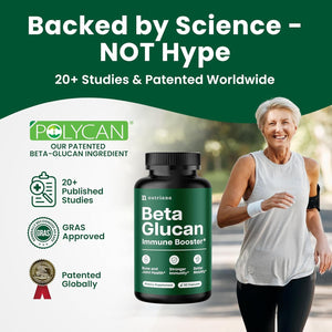Nutriana Beta Glucan Supplements 1000Mg – 1,3/1,6D Beta Glucan Capsules for Immune Support – Natural Beta Glucans Fiber Supplement – 60 Veggie Capsules (60 Count, Unflavored)