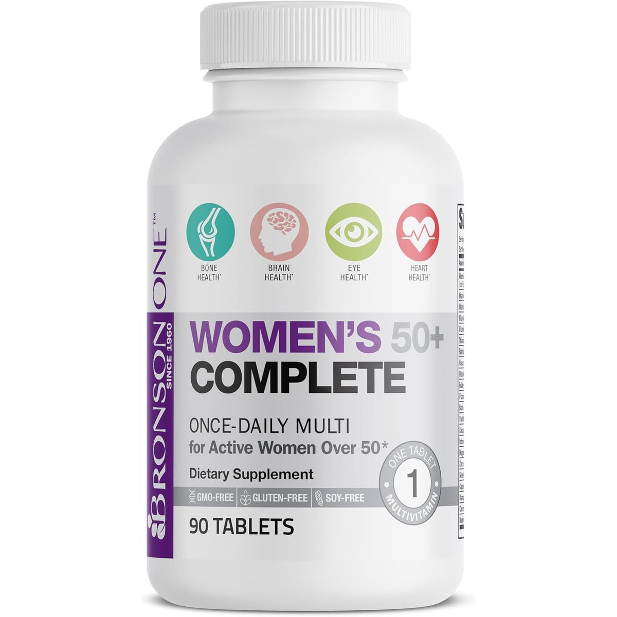 Bronson ONE Daily Women’S 50+ Complete Multivitamin Multimineral, 90 Tablets