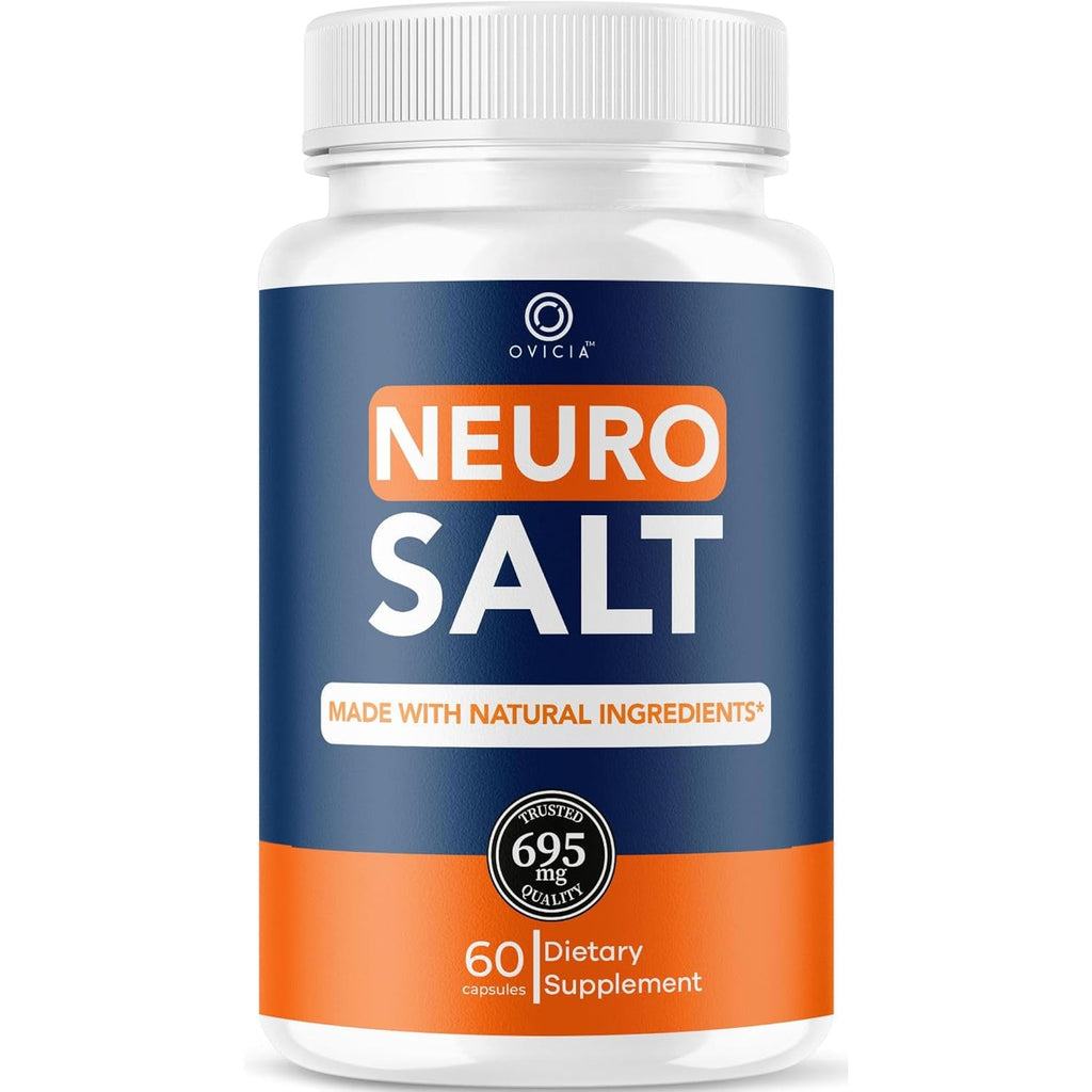 Neuro Salt Capsules - Official Neurosalt Pills Advanced Premium Formula Support Maximum Strength, All Natural Ingredients Vitamins for Overall Health & Wellness, 60 Capsules for 1 Month