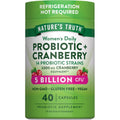 Nature'S Truth Probiotics for Women | 5 Billion Cfus Daily | 40 Vegan Capsules | with Cranberry | Non-Gmo & Gluten Free | No Refrigeration Needed