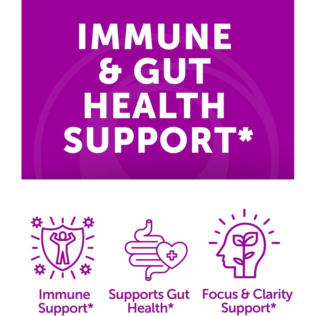 Lunakai USA Made Irish Sea Moss Gummies with Ashwagandha & Elderberry – Delicious Daily Immune & Stress Support Supplement for Men & Women, 60Ct
