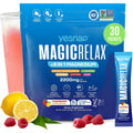 MAGICRELAX 8-In-1 Super Calm Magnesium Glycinate Powder Drink Mix Supports Stress Healthy Cortisol, Mood & Sleep, KSM-66 Ashwagandha Saffron GABA L-Theanine Vitamin D3, 0 Sugar, Raspberry Lemonade