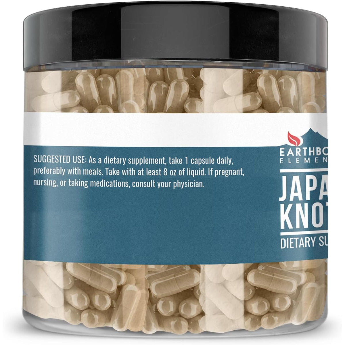 Earthborn Elements Japanese Knotweed Extract 200 Capsules, Pure & Undiluted, No Additives