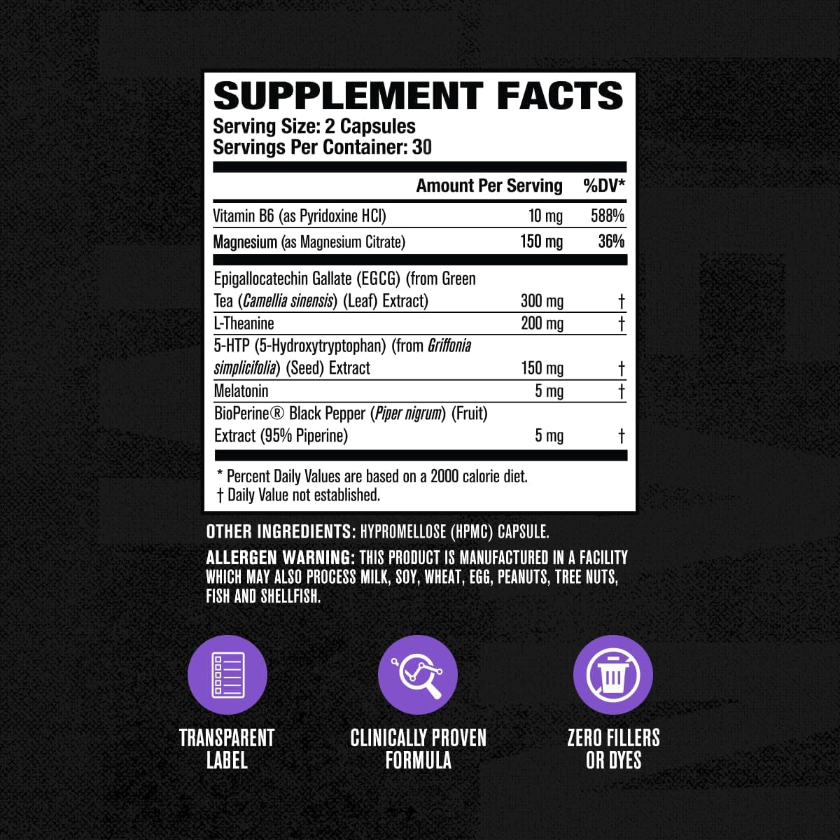 Jacked Factory Lean PM Night Time Fat Burner, Sleep Aid Supplement, & Appetite Suppressant for Men and Women - 60 Stimulant-Free Veggie Weight Loss Diet Pills
