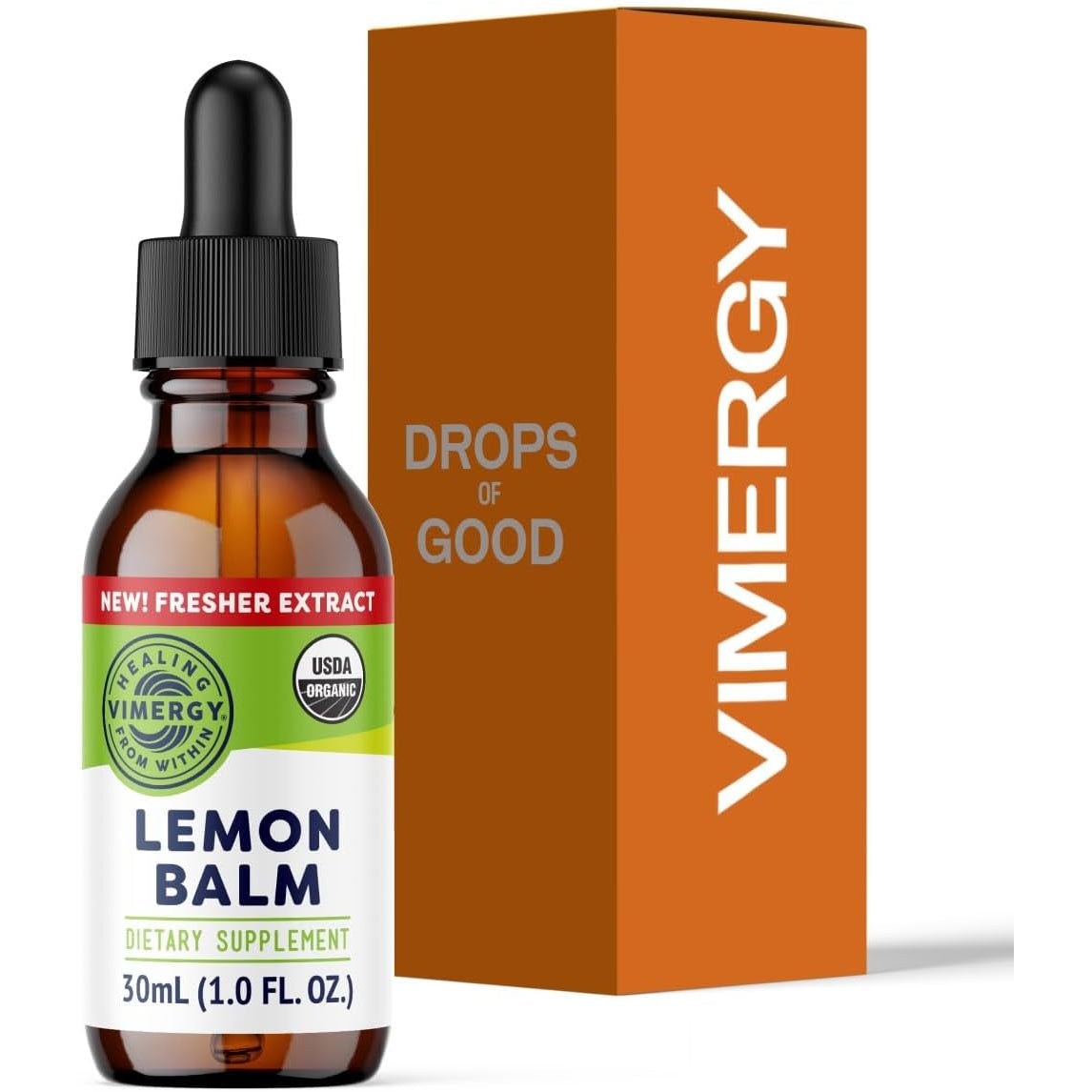 Vimergy USDA Organic Lemon Balm Tincture Herbal Supplement – Can Be Used in Tea - Non-Gmo, Alcohol-Free – 30 Ml (1 Ml/Serving)