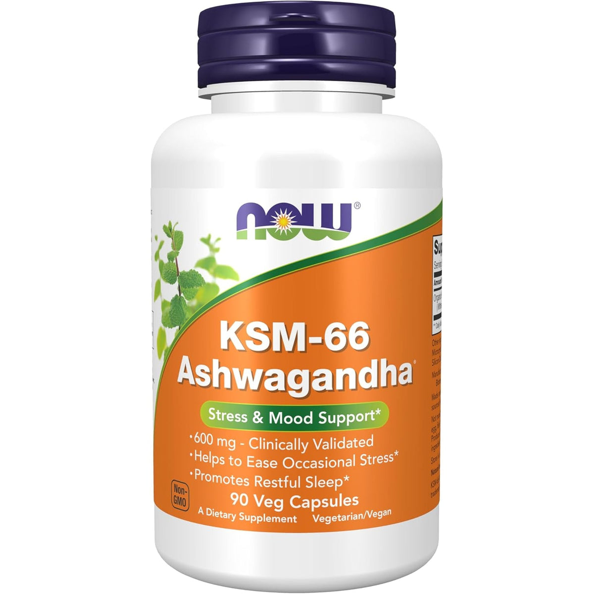 Now Supplements, KSM-66 Ashwagandha®, Stress and Sleep Support, 90 Veg Capsules