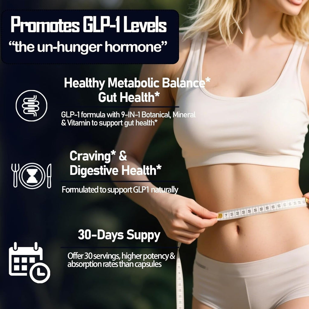 GLP-1 Supplement for Women & Men, 9-In-1 Naturally GLP-1 Support W. Berberine HCI Cyelon Cinnamon Green Tea Eriocitrin, GLP1 for Gut Digestion Metabolic, GLP-1 Drops 6X Stronger than Capsules