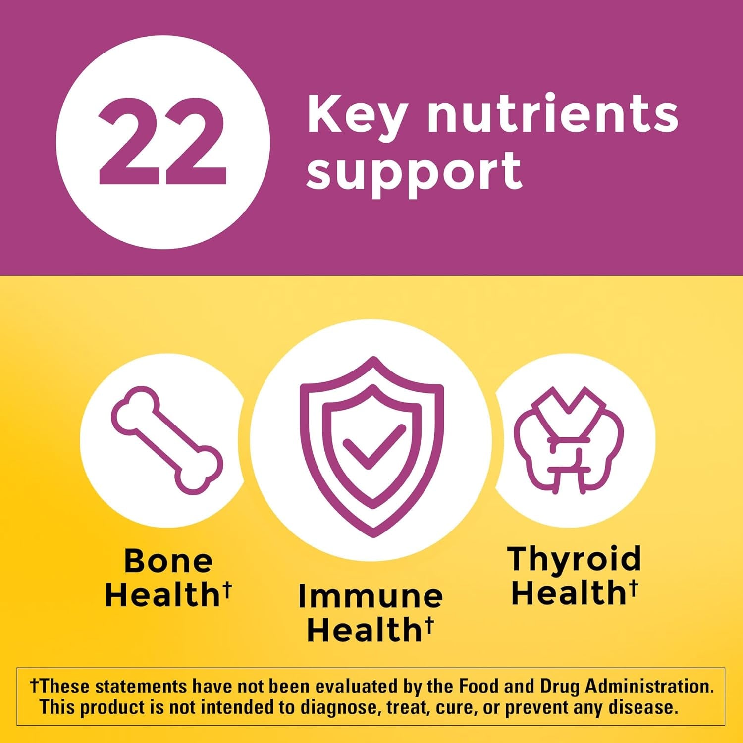 Nature Made Multivitamin for Women 50+ No Iron, Multivitamins for Women 50 Plus, Daily Nutritional Support, Nature Made Multi Vitamins, 90 Tablets, 90 Day Supply