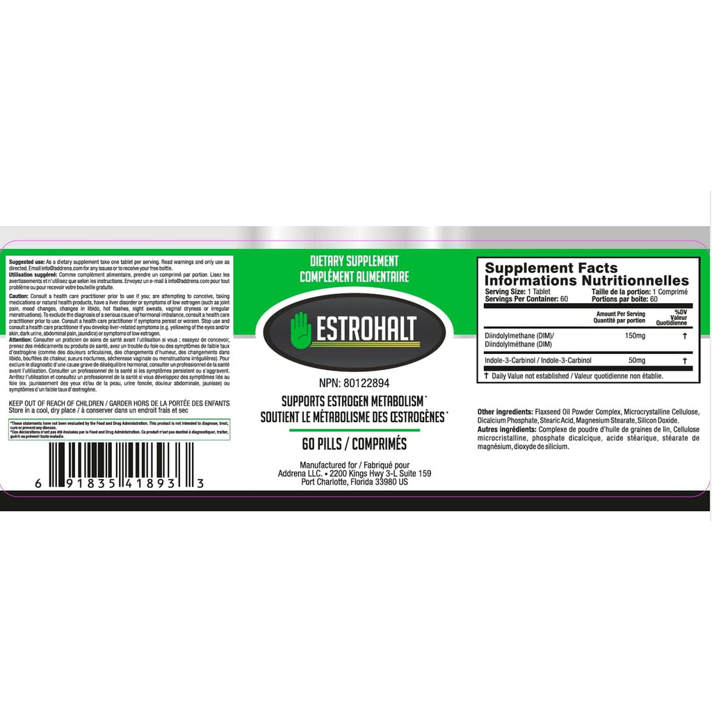 – DIM (Diindolylmethane) & Indole-3-Carbinol (I3C) Supplement – Hormonal Balance Support for Men & Women – 60 Tablets