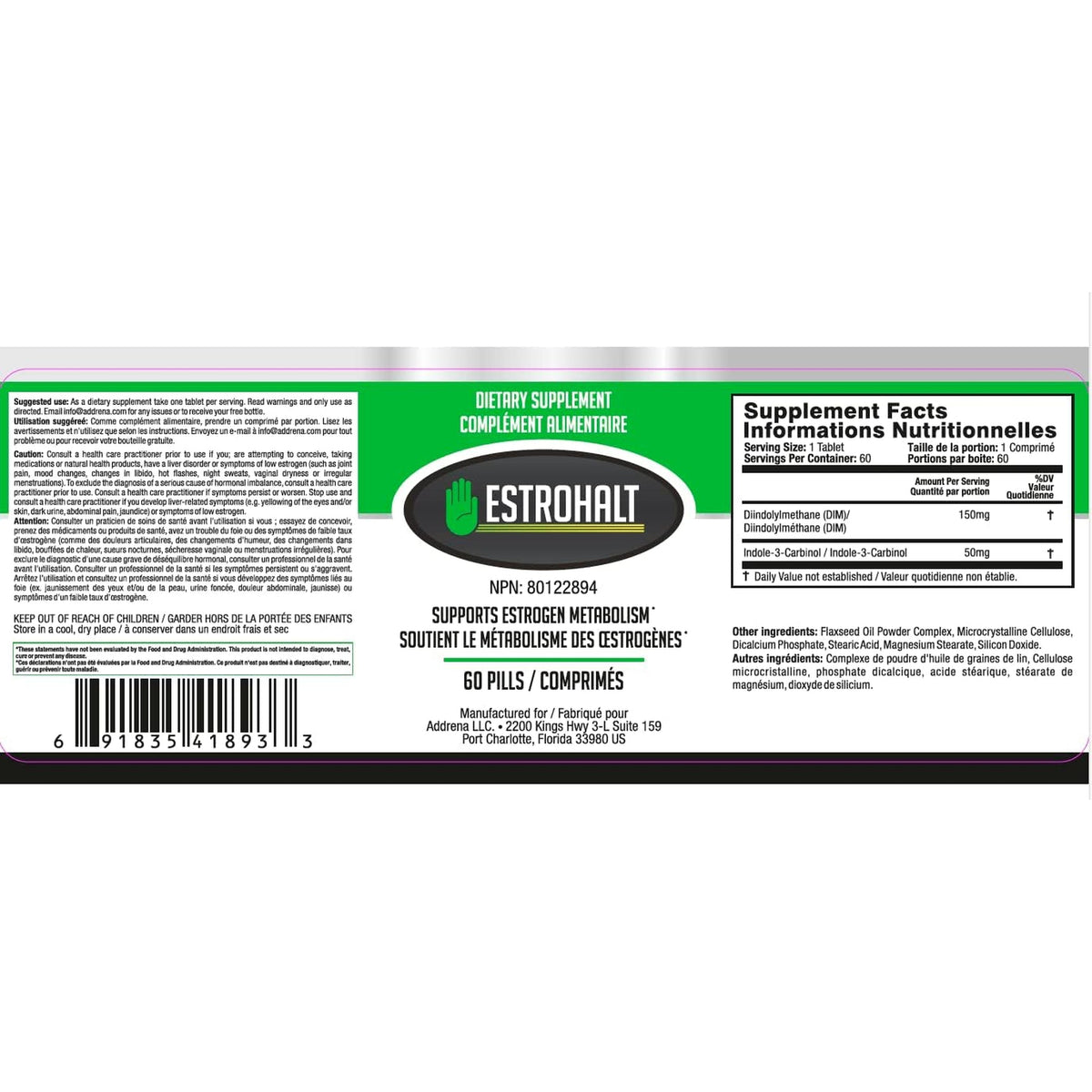 – DIM (Diindolylmethane) & Indole-3-Carbinol (I3C) Supplement – Hormonal Balance Support for Men & Women – 60 Tablets