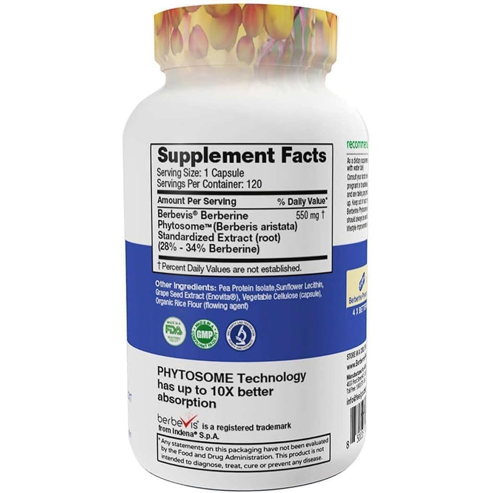 Berberine Phytosome, 120 Vegan Capsules