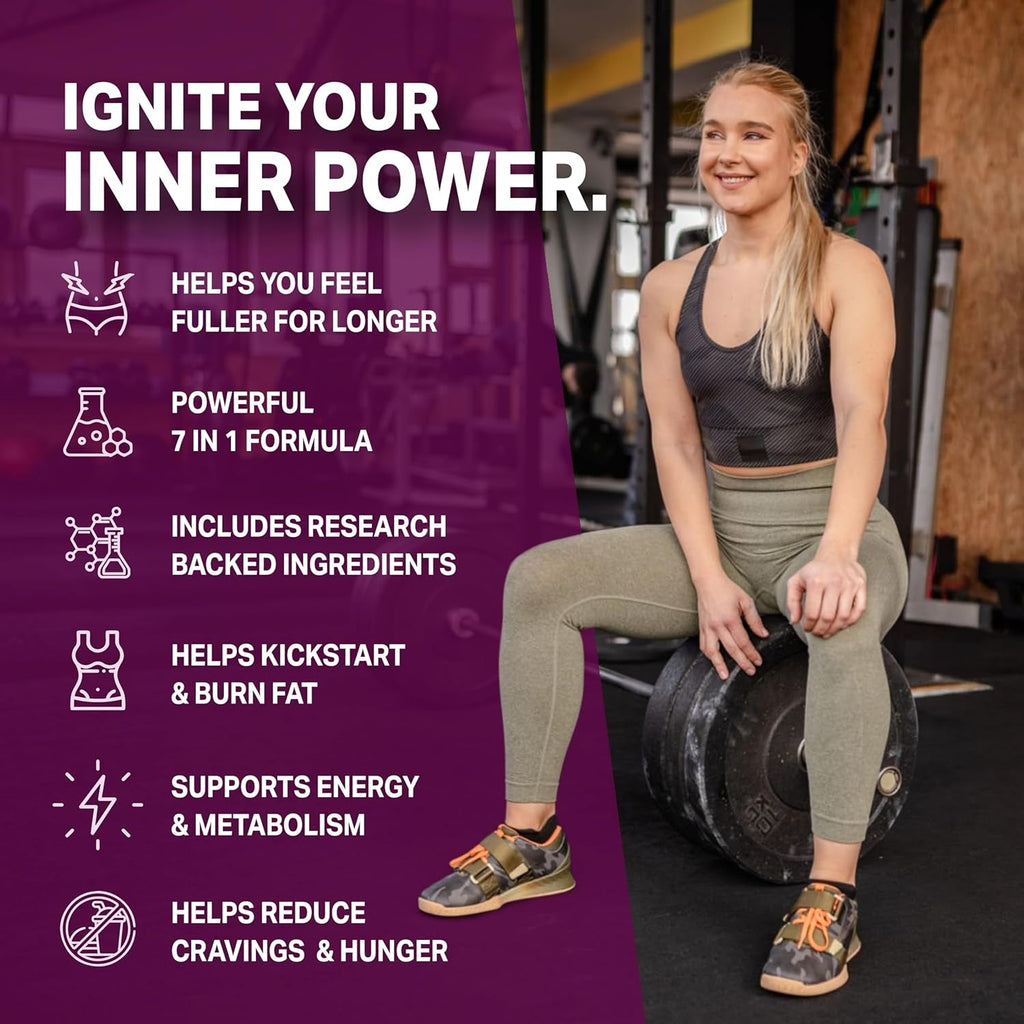 GLP-1 Fat Loss Ultra - Weight Loss Pills, Appetite Suppressant & Fat Burner for Women | Supports Healthy Pathways Associated with GLP-1 Activity | 3Rd Party Tested Supplement - 60 Capsules for Adults