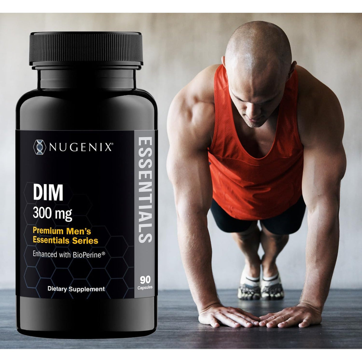 Nugenix Essentials DIM Supplement 305 Mg Diindolylmethane & Bioperine for Hormone Balance, 90 Capsules