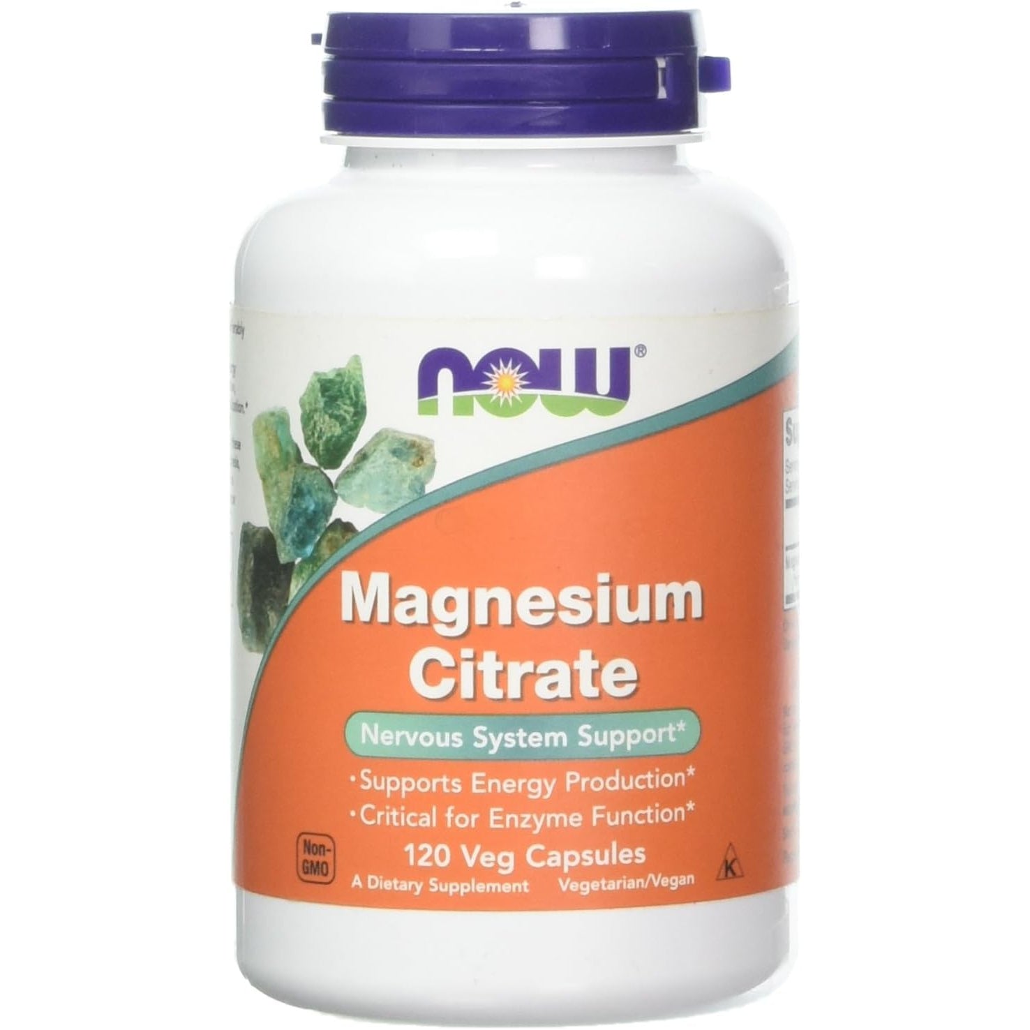 Now Foods Magnesium Citrate Caps- 120 Vcaps ( 2-Pack)