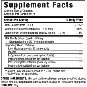 LIVERITE Liver Aid with Milk Thistle 150 Capsules, Supports Healthy Liver Function, Cleansing, Energy & Daily Wellness
