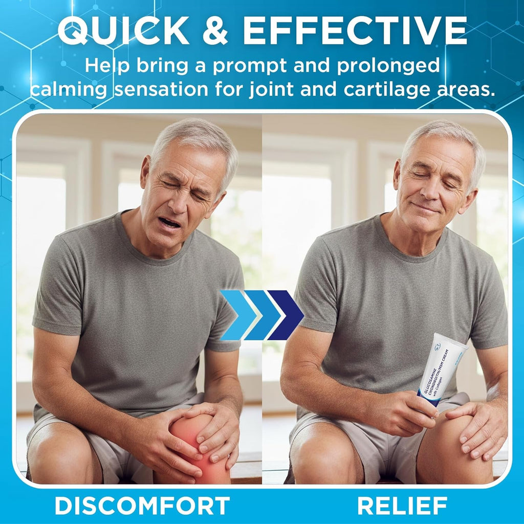 Dr. T Glucosamine Chondroitin Cream - Premium Formula with MSM and Collagen for Joint and Muscle Discomfort - Maintains Joint Strength, Flexibility & Muscle Mobility - 4.23 Oz / 120G (1 Pack)