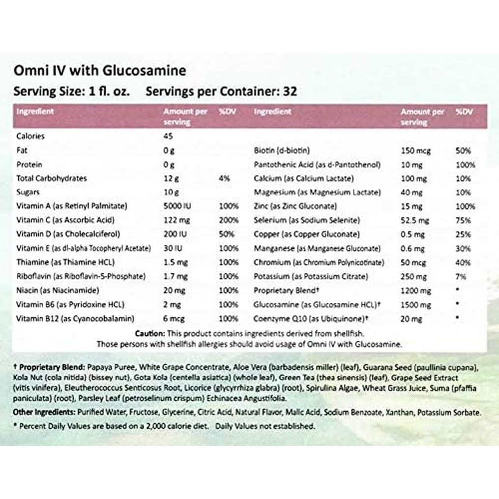 Omni IV with Glucosamine and Co-Q10, 32 Oz