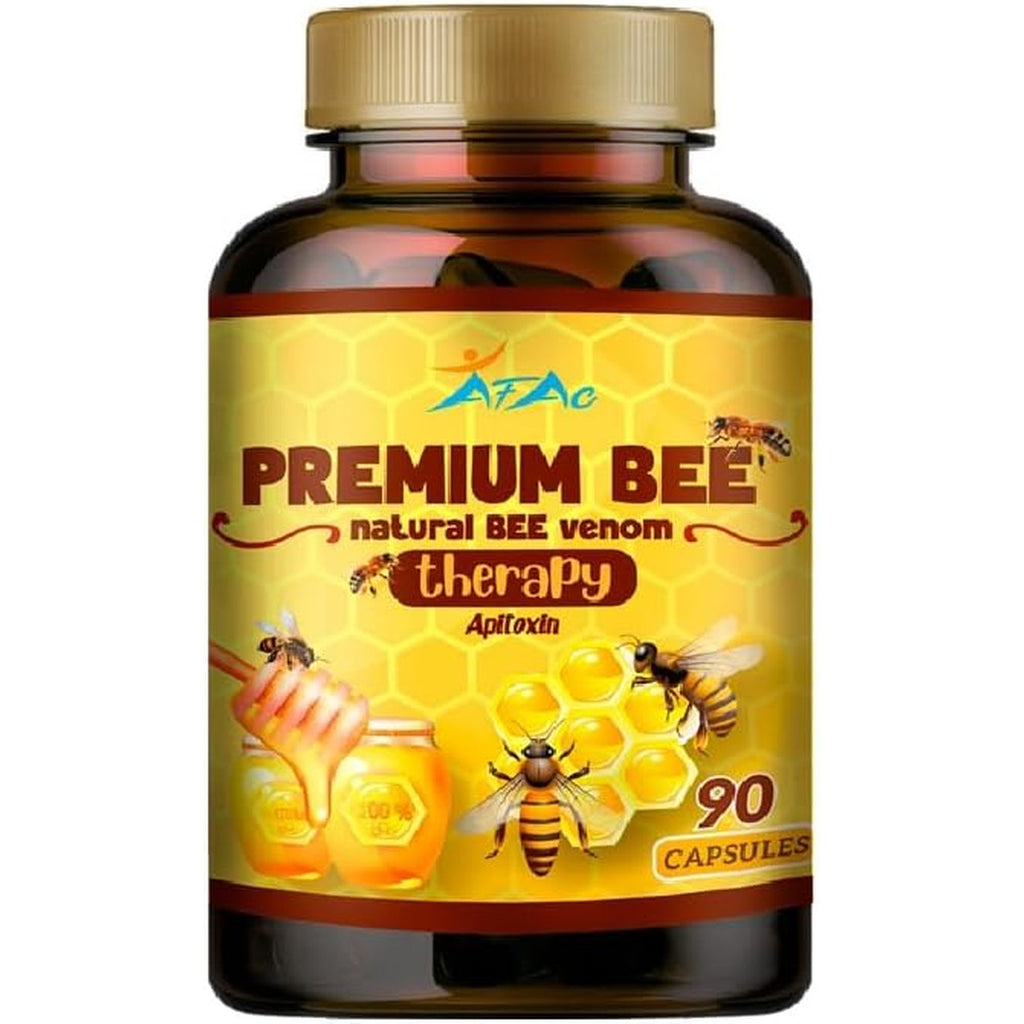 VITAMISAN Premium Natural Bee Venom with Glucosamine Sulfate Veneno Abeja 90 Capsulas Apitoxin Manuka Honey Dietary Supplement