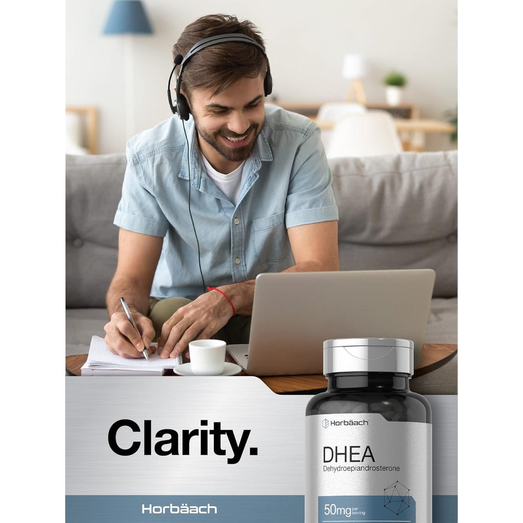 Horbäach DHEA 50Mg | 150 Tablets | Non-Gmo, Gluten Free Supplement