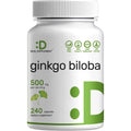 DEAL SUPPLEMENT Ginkgo Biloba 500Mg per Serving, 240 Capsules, 4 Month Supply – Grown in Northern Asia – Extra Strength, Promotes Brain Function
