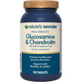 Nature'S Wonder Triple Strength Glucosamine Chondroitin with MSM and Hyaluronic Acid and Boswellia for Joint Health, Supports Joint Flexibility and Mobility, 45 Day Supply, 90 Tablets