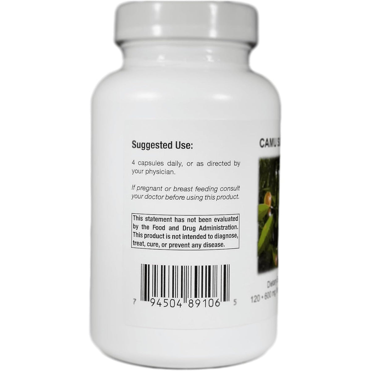Supreme Nutrition Camu Supreme, 120 Pure Camu Camu Fruit Vegetarian Capsules