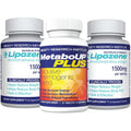Lipozene Weight-Management Fiber Supplement, 2 Bottles (60 Capsules Total) + Metaboup plus 30Ct | Non-Stimulant Glucomannan Formula