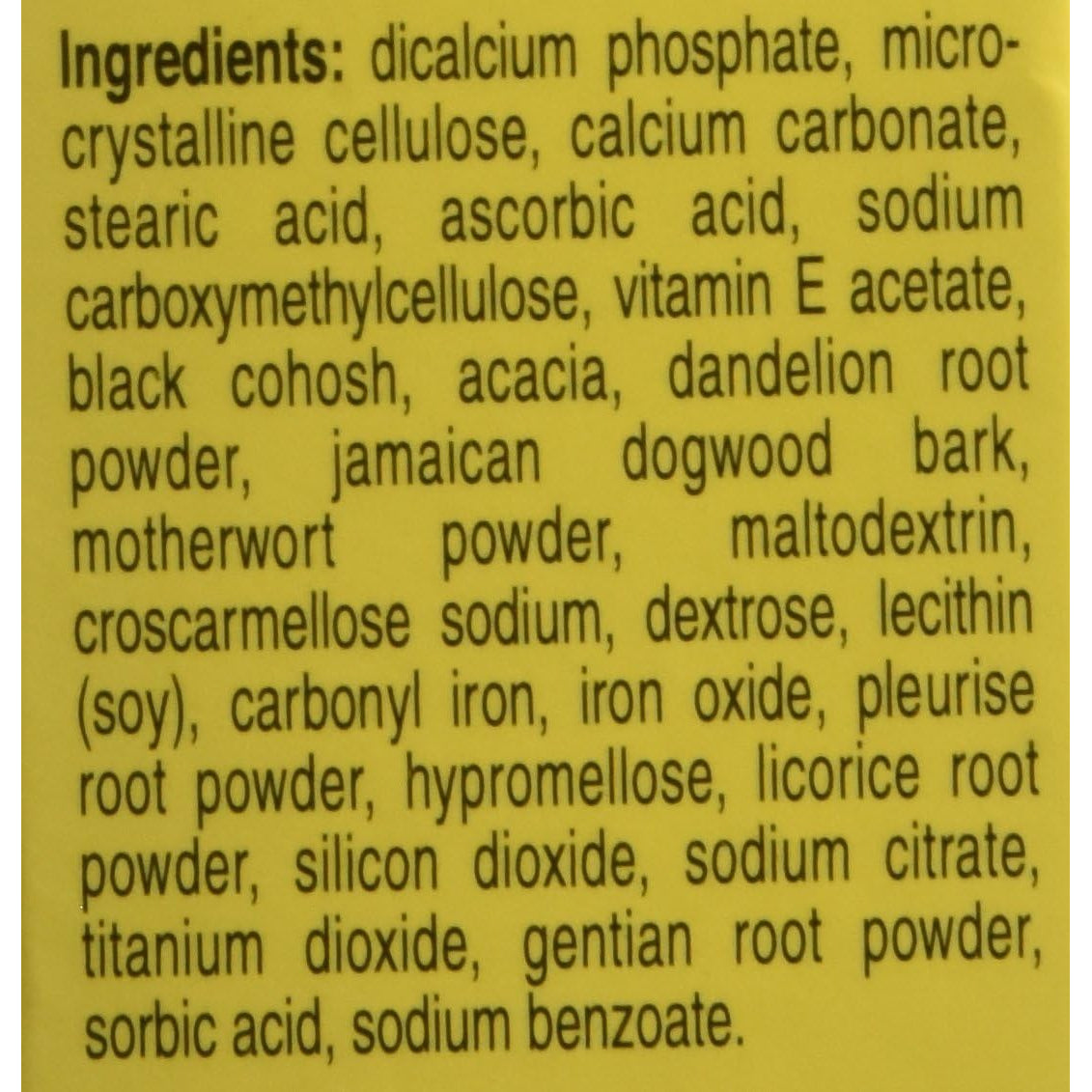 Lydia Pinkham Herbal Supplement Tablets for Menstruation and Menopause Support, 72 Count