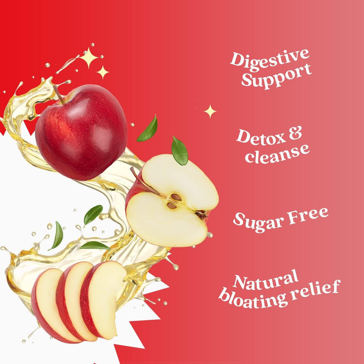 Belive Apple Cider Vinegar Gummies - ACV Gummies without Sugar I Detox & Cleanse Digestive Health I Alternative to Capsules, Vegan, Keto Friendly, Gluten Free | 60 Ct