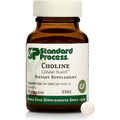 Standard Process Choline - Supports Healthy Fat Metabolism, Liver Health & Nervous System Function - Gluten-Free, Non-Dairy & Vegetarian -180 Mg, 90 Tablets