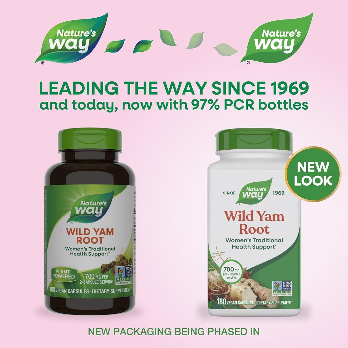 Nature'S Way Premium Herbal Wild Yam Root 850 Mg per Serving 180 Vcap