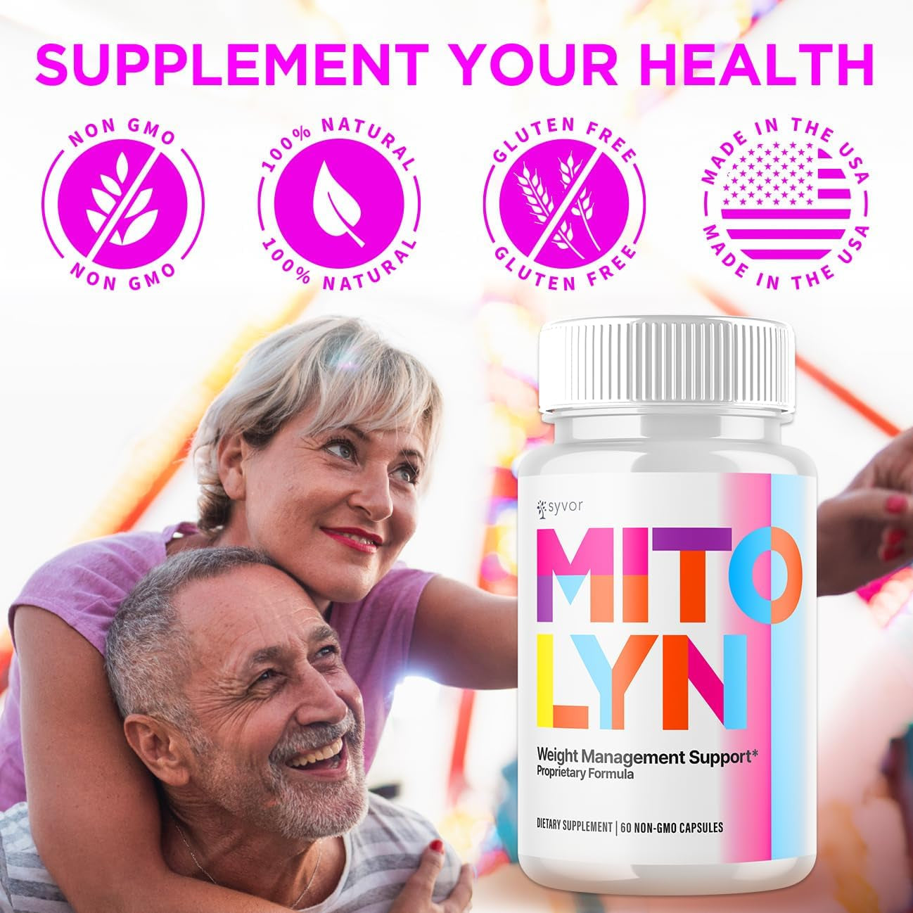 Mitolyn Pills, Official Mitolyn Purple Peel Capsules Advanced Formula Supplement, All Natural Mito Lyn Keto Support Maximum Strength Energy and Wellness Capsulas Mitolin Vitamin Pastilla (60 Capsules)