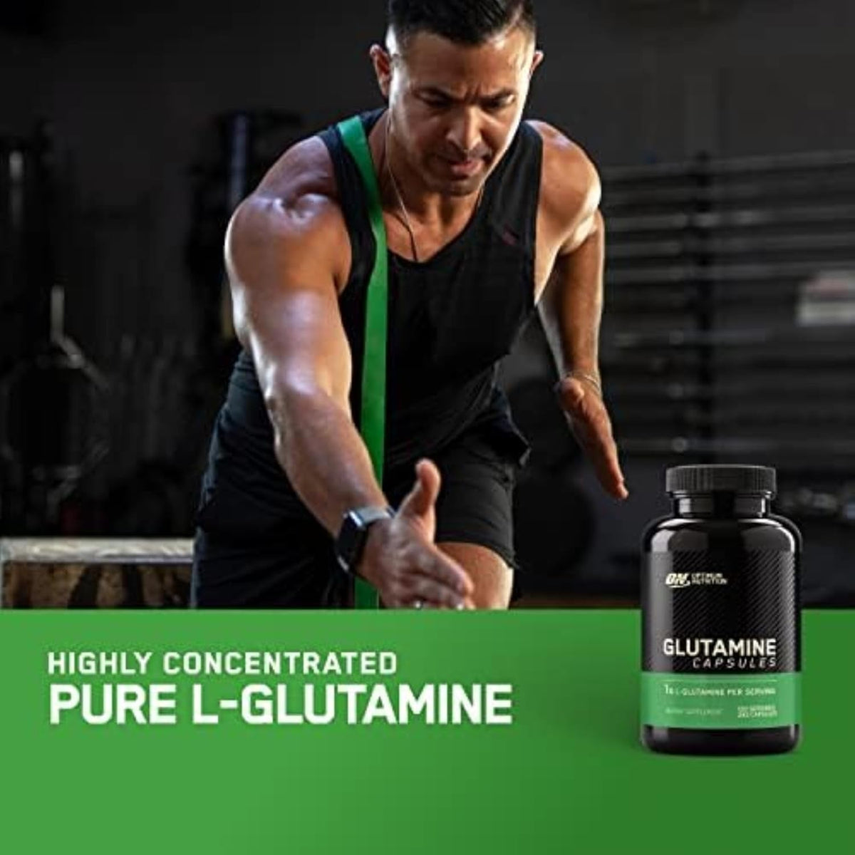 Optimum Nutrition L-Glutamine Muscle Recovery Capsules, 1000Mg, 240 Count (Package May Vary)
