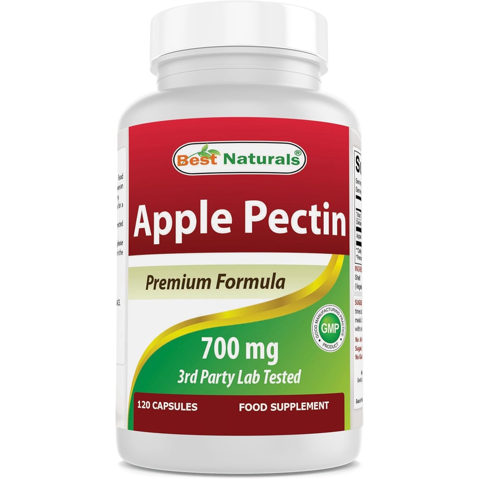 Best Naturals Apple Pectin 700 Mg 120 Capsules