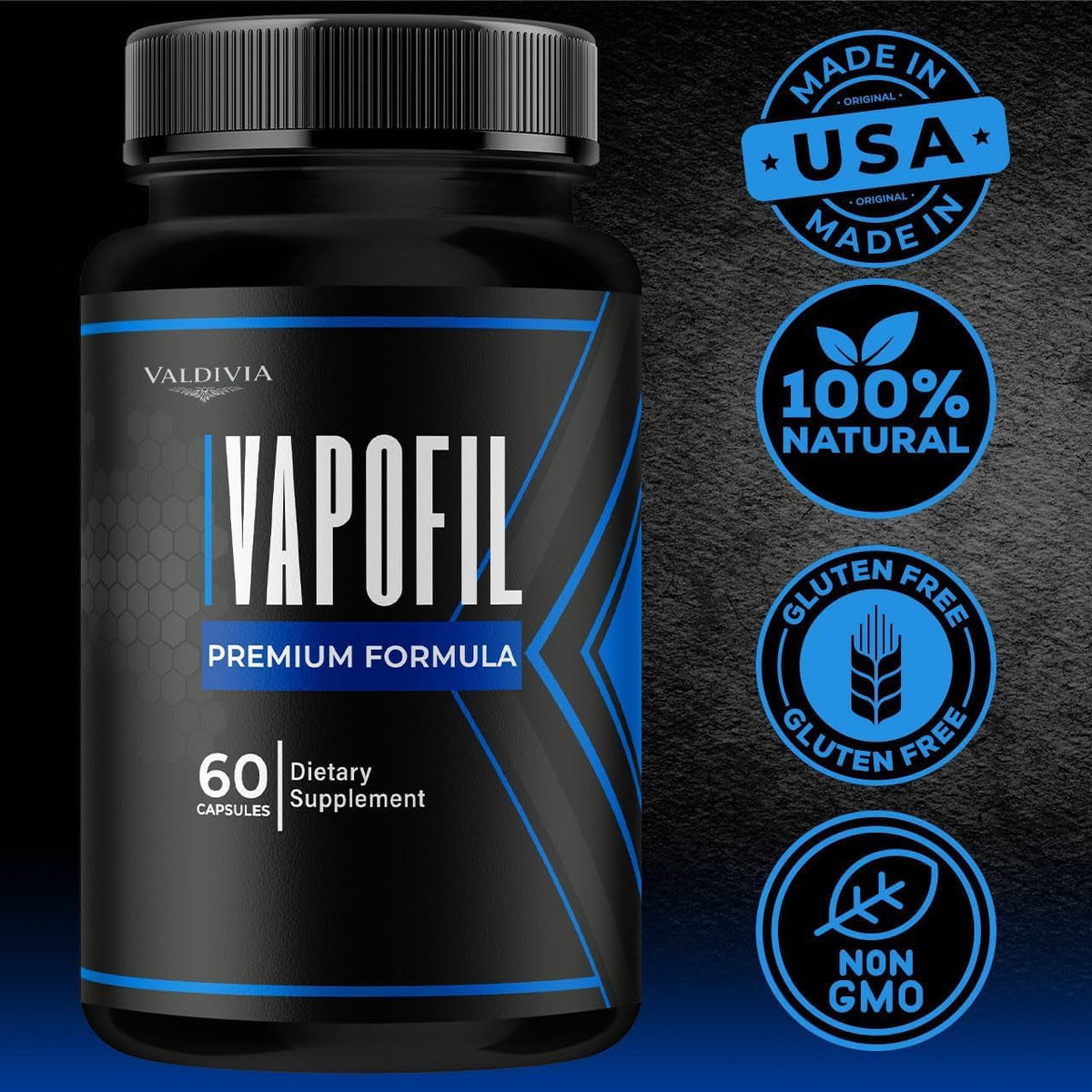 Vapofil Capsules - Official Vapofil Pills Advanced Premium Supplement Support - Maximum Strength, All Natural Vapofil Vitamin for Overall Health & Wellness Reviews, 180 Capsules for 3 Months