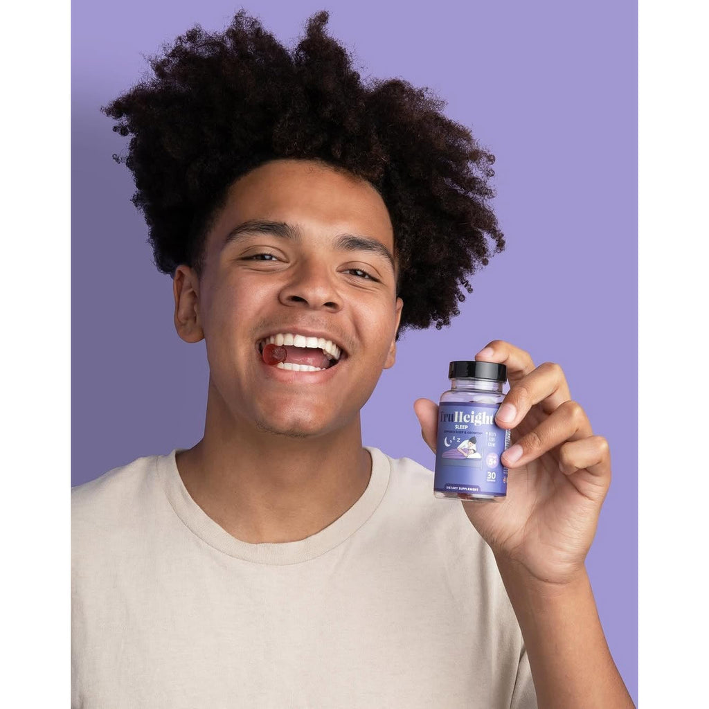 Truheight Sleep Gummies - Kids & Teen Natural Sleep Aid for Tall & Growing Bodies - Pediatric Recommended Growth - Melatonin Gummy, Ashwagandha, L-Theanine, Lemon Balm - Mixed Berry, Taller Ages 4+