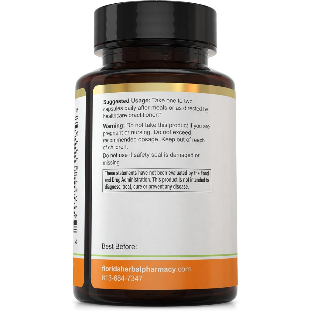 Florida Herbal Pharmacy Apricot Supplement Capsules 10:1 (120 Capsules) 500 Mg per Capsule, 1000 Mg Serving