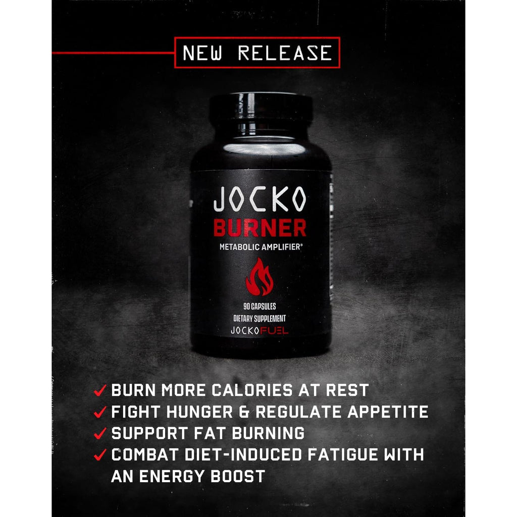 Jocko Fuel Burner for Men & Women - Healthy Weight Support Supplement, Helps Regulate Appetite, & Metabolism Booster - Supports Healthy Metabolism & Increased Thermogenesis 90 Count (30 Day Supply)