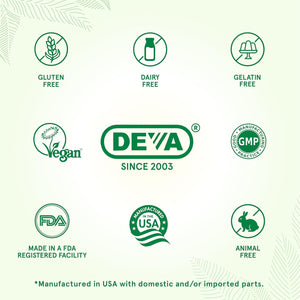DEVA Vegan Vitamins Glucosamine Tablets, 90-Count Bottle