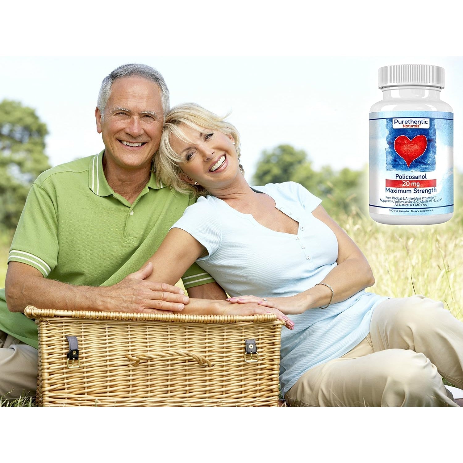 Policosanol 20Mg | Supports Cardiovascular & Cholesterol Health* | Free Radical & Antioxidant Protection* | from Pure Sugar Cane with No Unnecessary Fillers | 100 Veg Capsules