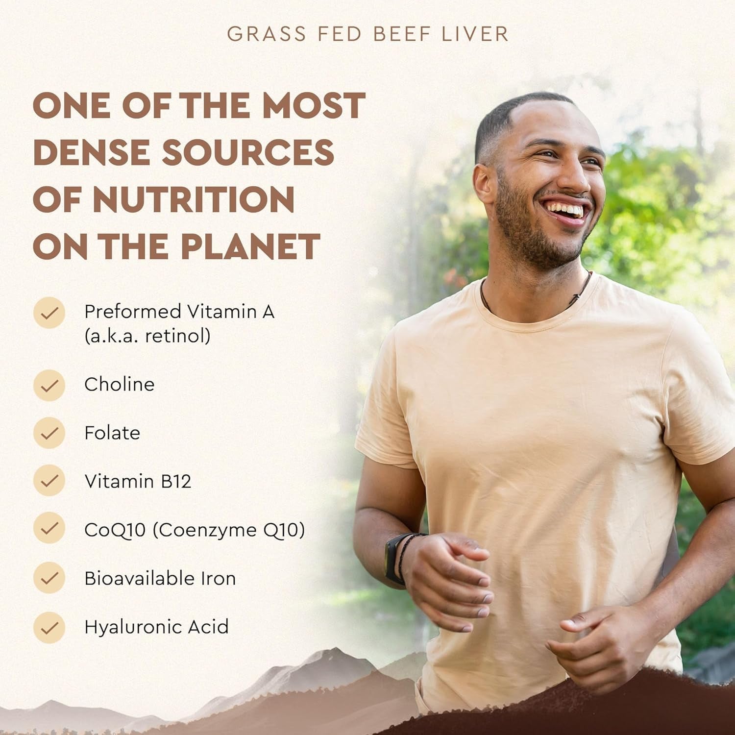 Ancestral Supplements Grass Fed Beef Liver 180 Capsules, Supports Energy Production, Detoxification, Digestion, Immunity and Full Body Wellness, Non-Gmo, Freeze Dried Liver Health Supplement