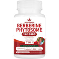 7-In-1 Berberine Phytosome with Ceylon Cinnamon, Berberine Complex Supports Metabolic, Liver Function and Immune System, Non-Gmo - 60 Capsules