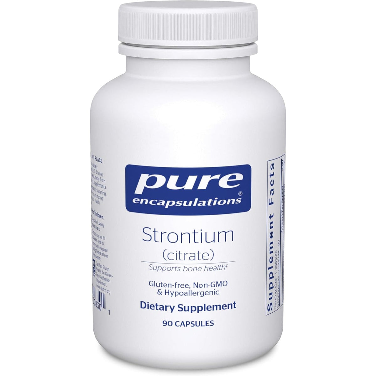 Pure Encapsulations Strontium (Citrate) | Hypoallergenic Dietary Supplement to Support Healthy Bones* | 90 Capsules