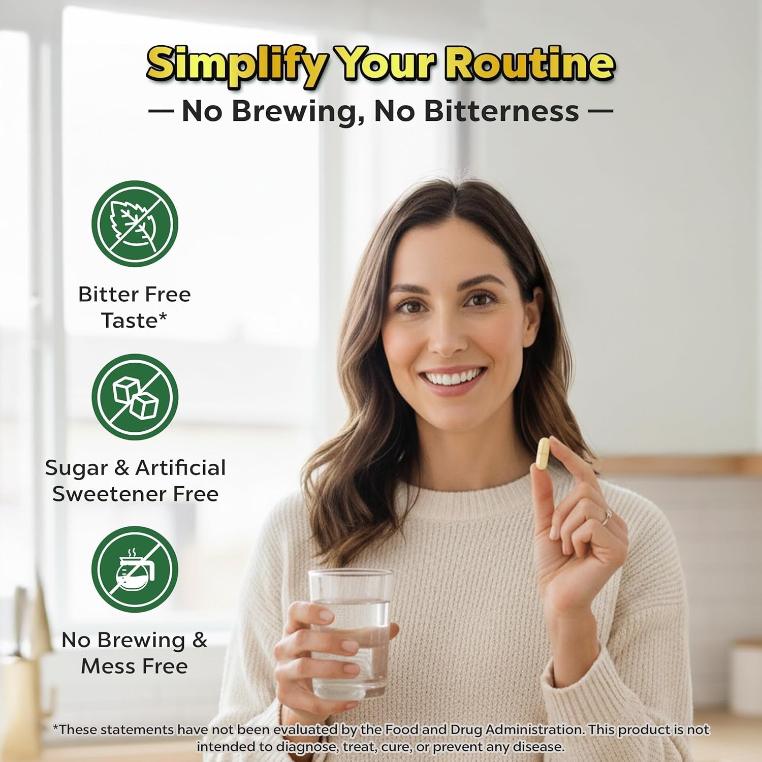Extra Strength Yerba Mate High Potency, 60Mg Caffeine per Capsule, Extract Pills Supplements for Clean Natural Energy, Made in USA - 120 Caps